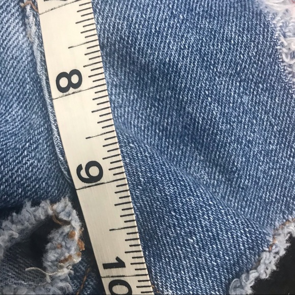 F21 High Waisted USA Stars Stripes Cutoff Shorts - Picture 5 of 7